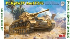 Listing image for 1:35 WWII German Pz.Kpfw.IV Ausf.F2/G Panzer Tank scale model kit by Ryefield