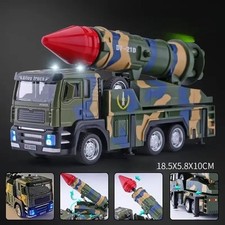 Listing image for 1:32 Scale Missile Rocket Launcher Truck Model Alloy Diecast Pull Back Military