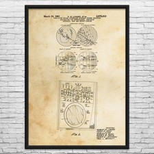 Listing image for Flight Radar Patent Wall Art: Aviation Gifts, Airline Pilot, Flight Instructor