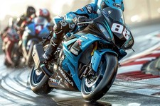 Listing image for Motorbike Canvas Picture Print Wall Art Decor