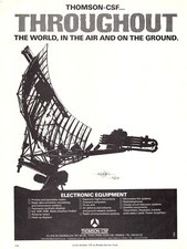 Listing image for Thomson-CSF Electronic Equipment Radar Heads-Up Displays Vtg Magazine Print Ad