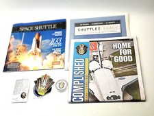Listing image for NASA End of Space Shuttle Program Memorabilia Coin Pin Sticker Newspapers