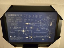 Listing image for 21x16 Avro Arrow CF-105 Blueprint Canadian Militaria Aviation Textured Print