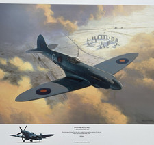 Listing image for Spitfire Solstice Military Aircraft Art Print/Photo Print Royal Air Force