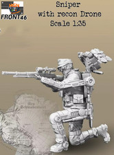 Listing image for 1/35 Scale Resin Figure Model Kit Recon Drone Unpainted Miniature Model
