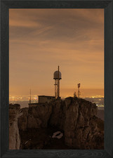 Listing image for Mountaintop Radar Station Framed Wall Art Poster Canvas Print Picture