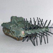 Listing image for WWII Allied Sherman Crab Tank D Day built & painted model 1/76 scale model 76955