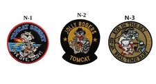 Listing image for Tom Cat Jolly Rogers USA navy Fighter Jets Army Military Iron Sew on Patch Badge