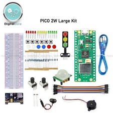 Listing image for Raspberry Pi Pico 2W RP2350 Microcontroller Board + Starter Electronic Kit