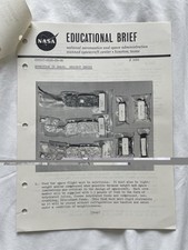 Listing image for NASA Gemini Educational Brief Nutrition in Space 1960s Original #1002
