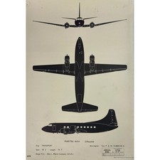 Listing image for ORIGINAL POSTER - 1950s - AIRCRAFT RECOGNITION POSTER / MARTIN