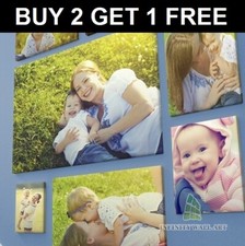 Listing image for Personalised Photo on Canvas Art Print Framed A0 A1 A2 A3 A4 A5 Ready to Hang.