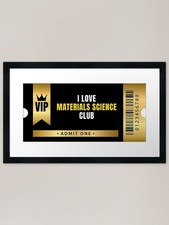 Listing image for I Love Materials Science Club Frame Framed Wall Art Poster Canvas Print Picture
