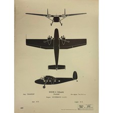 Listing image for ORIGINAL POSTER - 1950s - AIRCRAFT RECOGNITION POSTER / SHCHERBAKOV-2