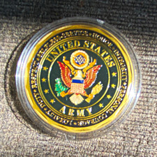 Listing image for US Army Challenge Coin Medallion Militaría Badge, 1945-Present
