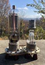 Listing image for WWII GE Vacuum Tube Pair SC 593 & 593 Military Radar Radio Parts Rare Vintage