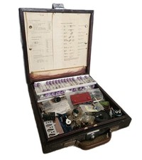 Listing image for Vintage Electronics Training Course Kit Wooden Case Components Veroboard Manuals