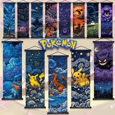 Listing image for Pokemon Poster Wall Art Print Gengar Eevee Pikachu Anime Home Decor Gift*UK
