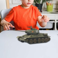 Listing image for 1/72 Russian T34 Tank Model Desk Decor Education Ornament Wheeled Vehicle Model