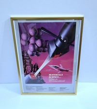 Listing image for STN International Materials Science Aircraft Aviation Poster Vintage 1980s 1990s