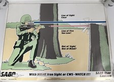 Listing image for British Military SA 80 Instructional Training Poster, Army Code 71381, Sheet 7