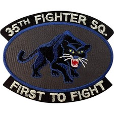 Listing image for United States Air Force 35th Fighter Squadron Patch Iron On Sew On Panther Badge