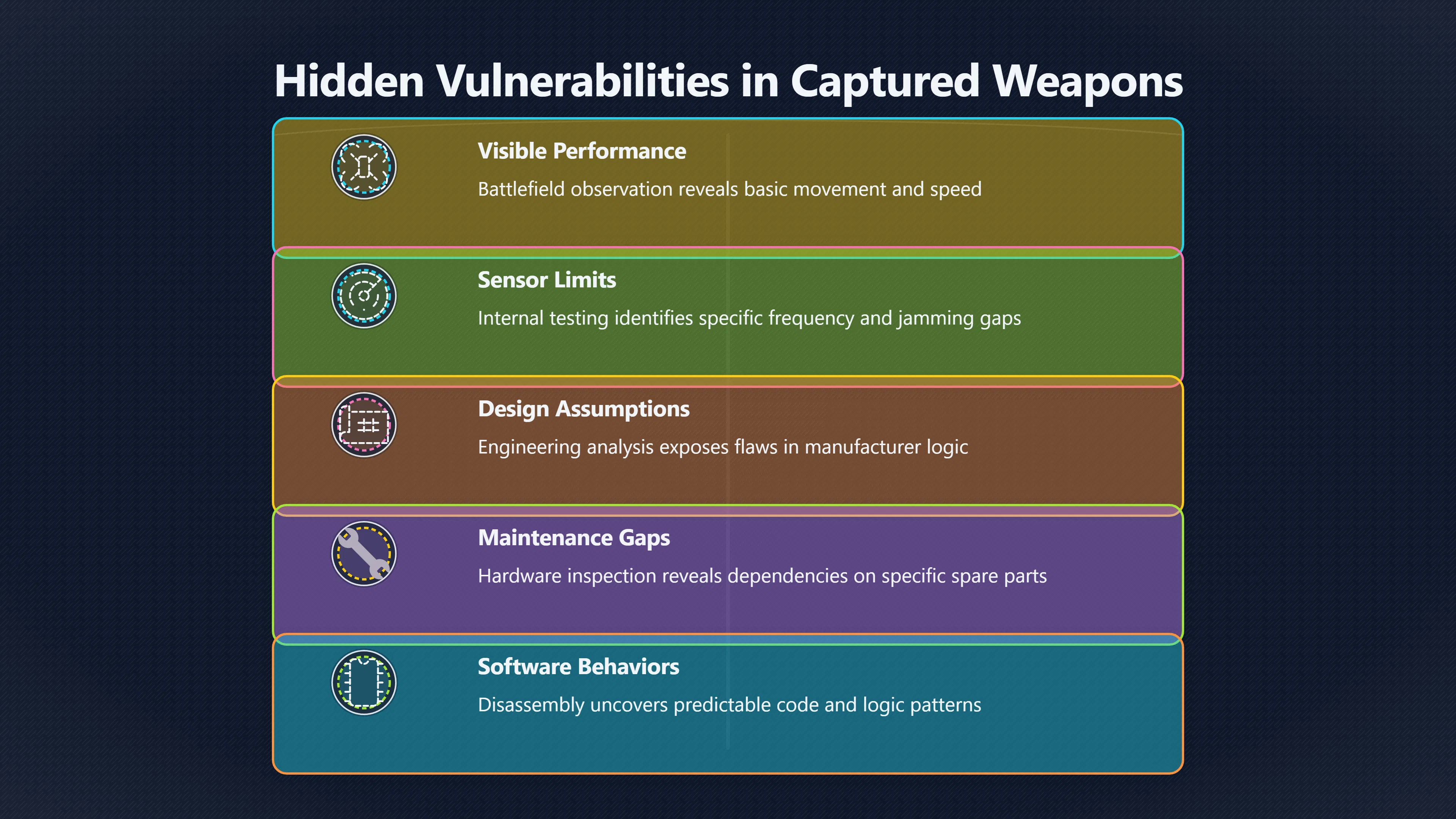 Overview image for What Captured Weapons Reveal About Defeating Them